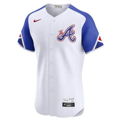 Jersey Nike Dri-FIT ADV de la MLB Elite para hombre Atlanta Braves City Connect