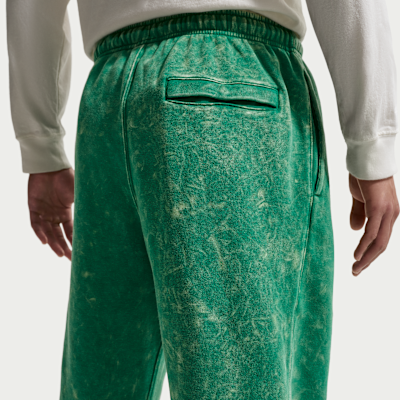 Pants de tejido Fleece con puño con efecto lavado para hombre Nike Sportswear Club