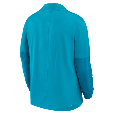 Playera universitaria Nike Dri-FIT de medio cierre para hombre Florida State