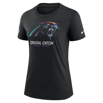 Playera Nike de la NFL para mujer Carolina Panthers Crucial Catch