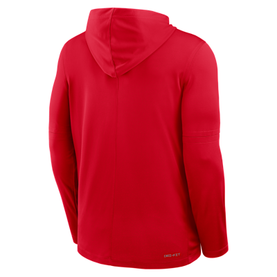 Georgia Sideline Men's Nike Dri-FIT College Long-Sleeve Hooded Top