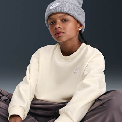 Sudadera oversized para niños talla grande Nike Sportswear Club Fleece