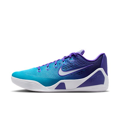 Nike Kobe 9 Low Protro Fierce Purple/White/Blue Lagoon basketball shoe