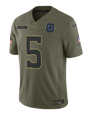 Мужские джерси Anthony Richardson Sr. Indianapolis Colts Salute to Service Nike Dri-FIT NFL Limited Jersey