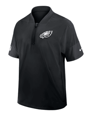 Мужская куртка Philadelphia Eagles Sideline Coach Nike NFL 1/2-Zip Short-Sleeve
