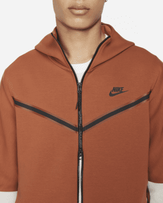 nike tech fleece hoodie orange