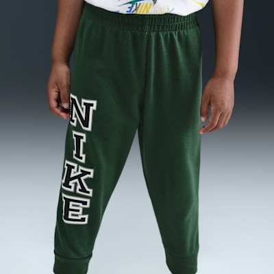 Nike Sportswear Toddler P.E. Conjunto de pants y sudadera con gorro sin cierre con bloques