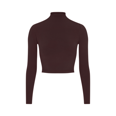 NikeSKIMS Vintage Seamless Women's Mock-Neck Crop Top