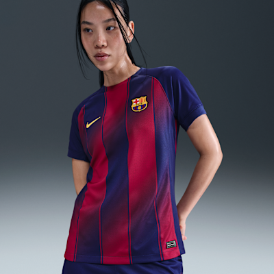 Fotbollströja FC Barcelona 2025/26 Stadium (hemmaställ) Nike Dri-FIT Replica för kvinnor