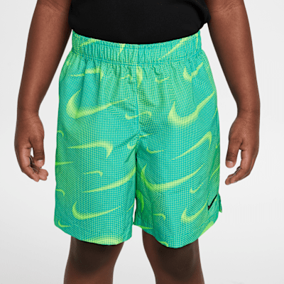 Conjunto de shorts de 2 piezas con estampado Rhythm para niños talla pequeña Nike Dri-FIT