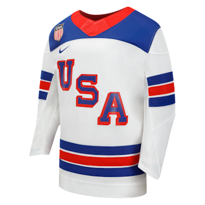 Jersey de hockey para niños talla pequeña Nike "Team USA" 2026 Winter Olympics