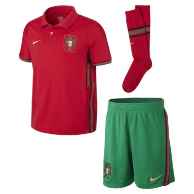 Portugal 2020 Home Younger Kids Football Kit Nike Gb