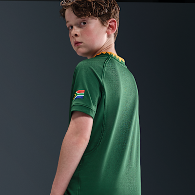 Springboks 2025/26 Stadium Home Nike Rugby Replika-Heimtrikot (ältere Kinder)