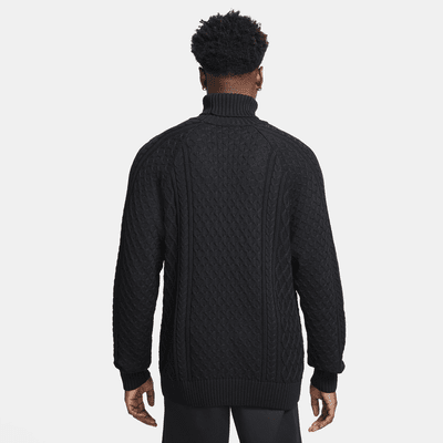 Suéter de cuello alto de tejido Knit trenzado para hombre Nike Life