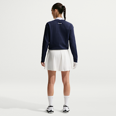 Nike Longsleeve-Golfoberteil mit V-Ausschnitt (Damen)