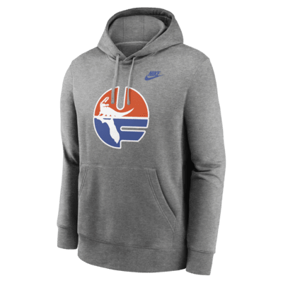 Sudadera con gorro sin cierre universitaria Nike para hombre Florida Gators Legacy Club Primary Logo