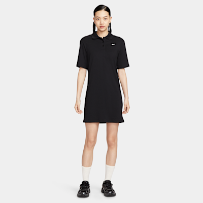 เดรสโปโลแขนสั้นผู้หญิง Nike Sportswear Essential