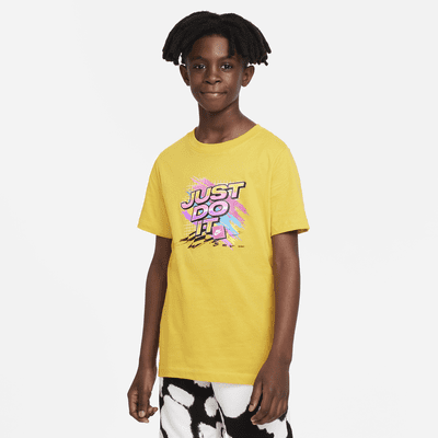 pastel yellow nike shirt