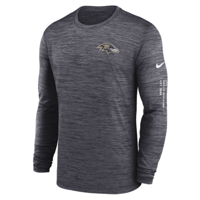 Nike Men's Atlanta Falcons Sideline Alt Black Velocity Long Sleeve T-Shirt