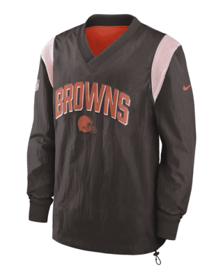 Nike NFL Cleveland Browns Team Gear Light Pullover Windbreaker 1/4