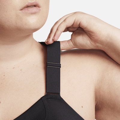 Bra imbottito a sostegno elevato con zip anteriore Nike Alpha – Donna