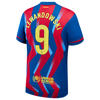 Jersey de fútbol Nike Dri-FIT del Barcelona complementario 2025/26 Stadium Robert Lewandowski para hombre