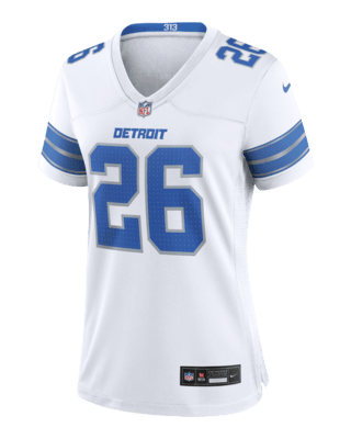 Женские джерси Jahmyr Gibbs Detroit Lions Nike NFL Game Football Jersey для футбола