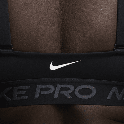 Dámská sportovní podprsenka Nike Pro Indy Plunge s vycpávkami a střední oporou
