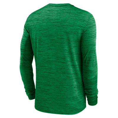Playera de manga larga universitaria Nike Dri-FIT para hombre Oregon Sideline Velocity