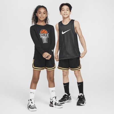 Shorts de básquetbol de 13 cm para niños talla grande Nike DNA