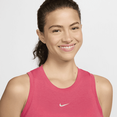 Camiseta de tirantes de tela de canalé pequeña ajustada cropped para mujer Nike Sportswear Chill Knit