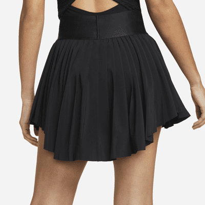 black nike pleated skirt