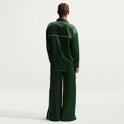 Nike Sportswear Women's Oversized Satin Long-Sleeve Top