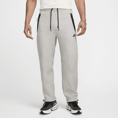 Pants de tejido Fleece con dobladillo abierto para hombre Nike Tech