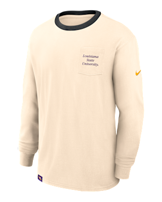 Мужская футболка LSU Athletic Prep Max90 Pocket Logo Nike College Long-Sleeve