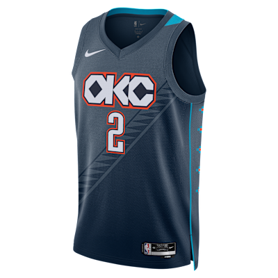 Shai Gilgeous-Alexander Oklahoma City Thunder City Edition Men's Nike NBA Swingman Jersey