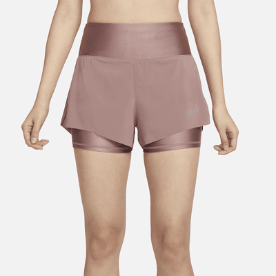 Nike Dri-FIT Swift Women's Mid-Rise 8cm (approx.) 2-in-1 Running Shorts with Pockets