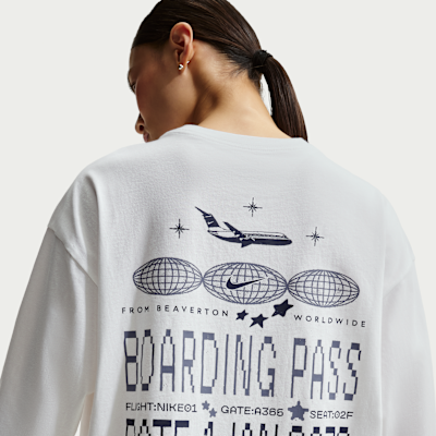 나이키 스포츠웨어 여성 오버사이즈 긴팔 티셔츠