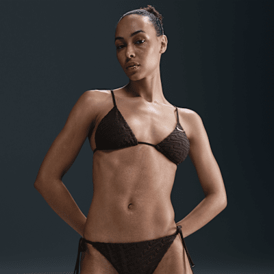 Nike Swim Swoosh Link Women's Terry Tie-String Bikini Bottom