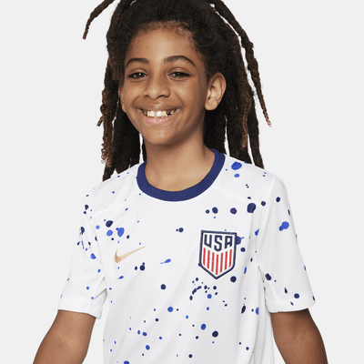 Jersey de fútbol Nike Dri-FIT para niño talla grande USMNT 2023 Stadium local