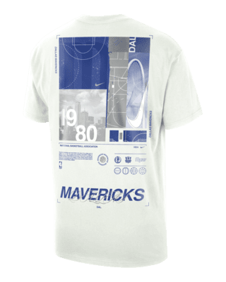Men's Nike Heather Black Dallas Mavericks Courtside Versus Flight Max90 T-Shirt