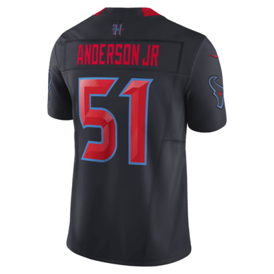 Jersey de fútbol americano Nike Dri-FIT de la NFL Limited para hombre Will Anderson Jr. Houston Texans