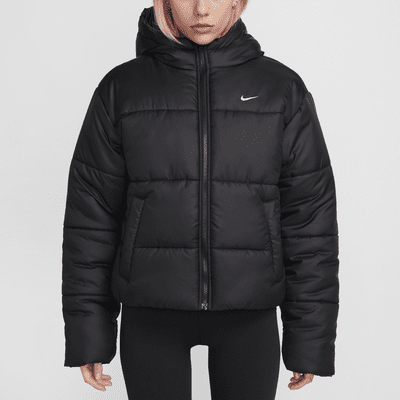 Nike Sportswear Classic Puffer lockere Therma-FIT Jacke mit Kapuze für Damen