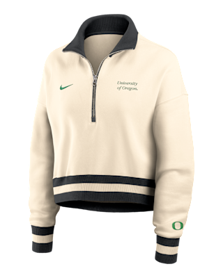 Женские  Oregon Legacy Nike College Cropped 1/4-Zip Crew