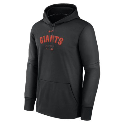 Sudadera con gorro sin cierre Nike Therma de la MLB para hombre San Francisco Giants Authentic Collection Practice