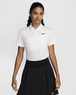 Женские шорты Nike Victory Dri-FIT Short-Sleeve Striped Golf Polo