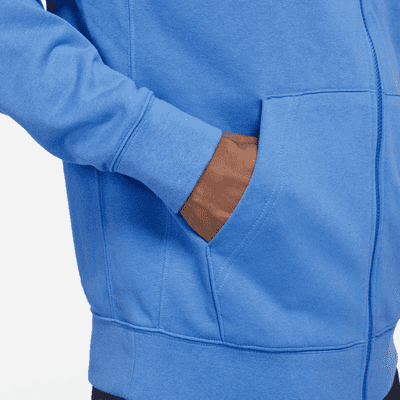 Sudadera con gorro y cierre completo de French Terry para hombre FC Barcelona