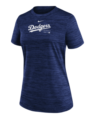 Женская футболка Los Angeles Dodgers Authentic Collection Practice Velocity Nike Dri-FIT MLB