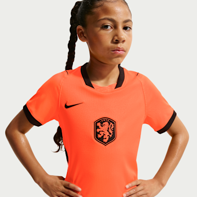 Netherlands 2026 Stadium Home Big Kids' Nike Dri-FIT Soccer Replica Jersey from Nike - $85
