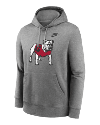 Мужское худи Georgia Bulldogs Legacy Club Primary Logo Nike College Pullover Hoodie